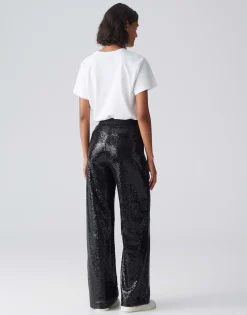 Best Sale Wide Leg Pants MIKKELINE mit Pailletten Hosen
