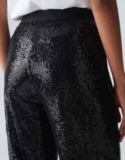 Best Sale Wide Leg Pants MIKKELINE mit Pailletten Hosen