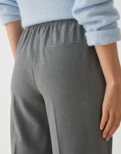 Best Sale Wide Leg Pants MUTASI aus elastischem Viskose Mix Hosen