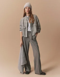 Best Sale Wide Leg Pants MUTASI aus elastischem Viskose Mix Hosen